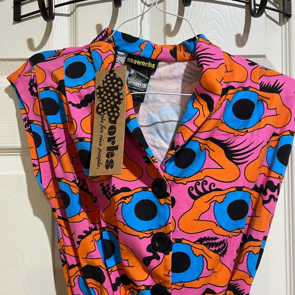 UNIQUE NOOWORKS jumpsuit orange/blue